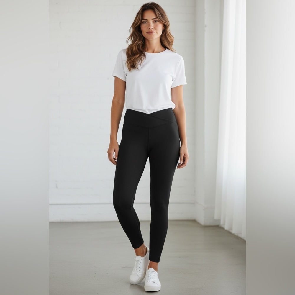 Abercrombie & Fitch Black V-Waist Leggings